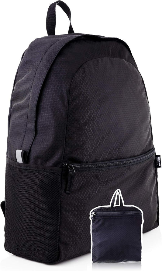Custom Packable Backpack with Your Logo - Personalized Lightweight Foldable Daypack - Custom DTF Print Hiking & Travel Backpack