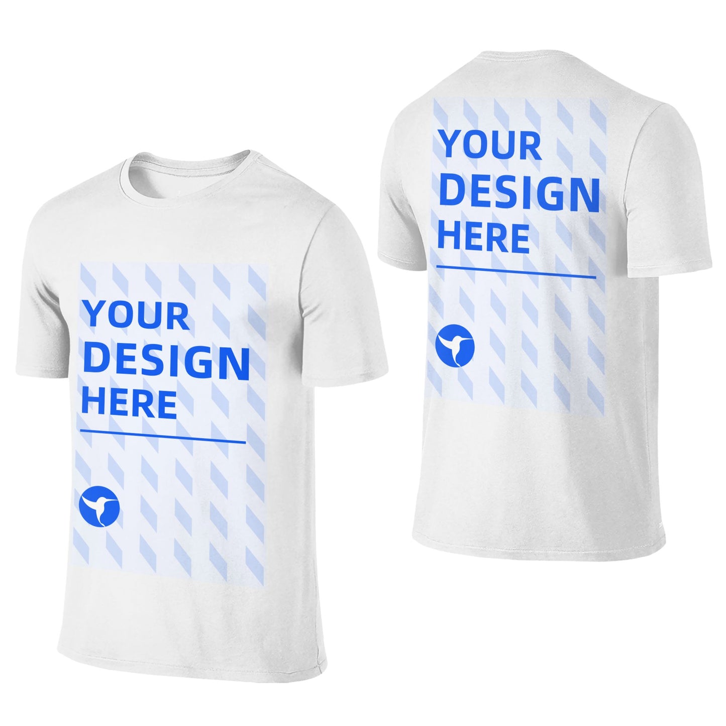 Custom Two-Sided T-Shirt with Your Graphic Text - Personalized Double Sided DTF Print