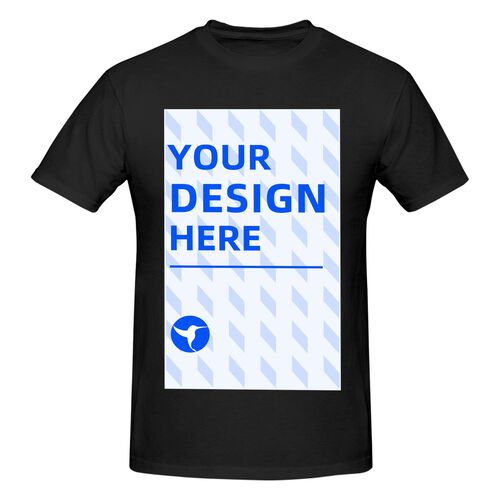 Custom Two-Sided T-Shirt with Your Graphic Text - Personalized Double Sided DTF Print