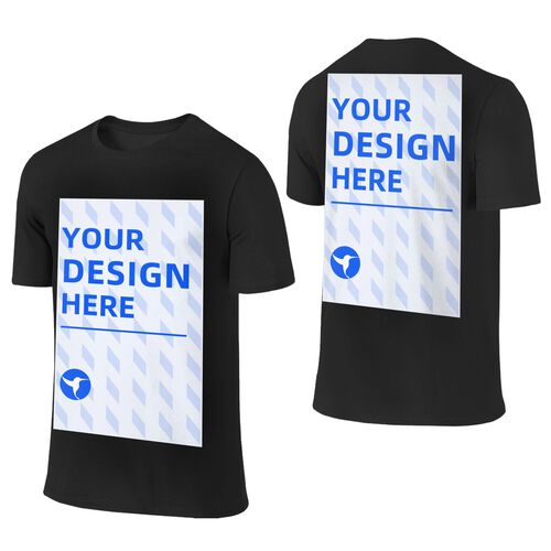 Custom Two-Sided T-Shirt with Your Graphic Text - Personalized Double Sided DTF Print