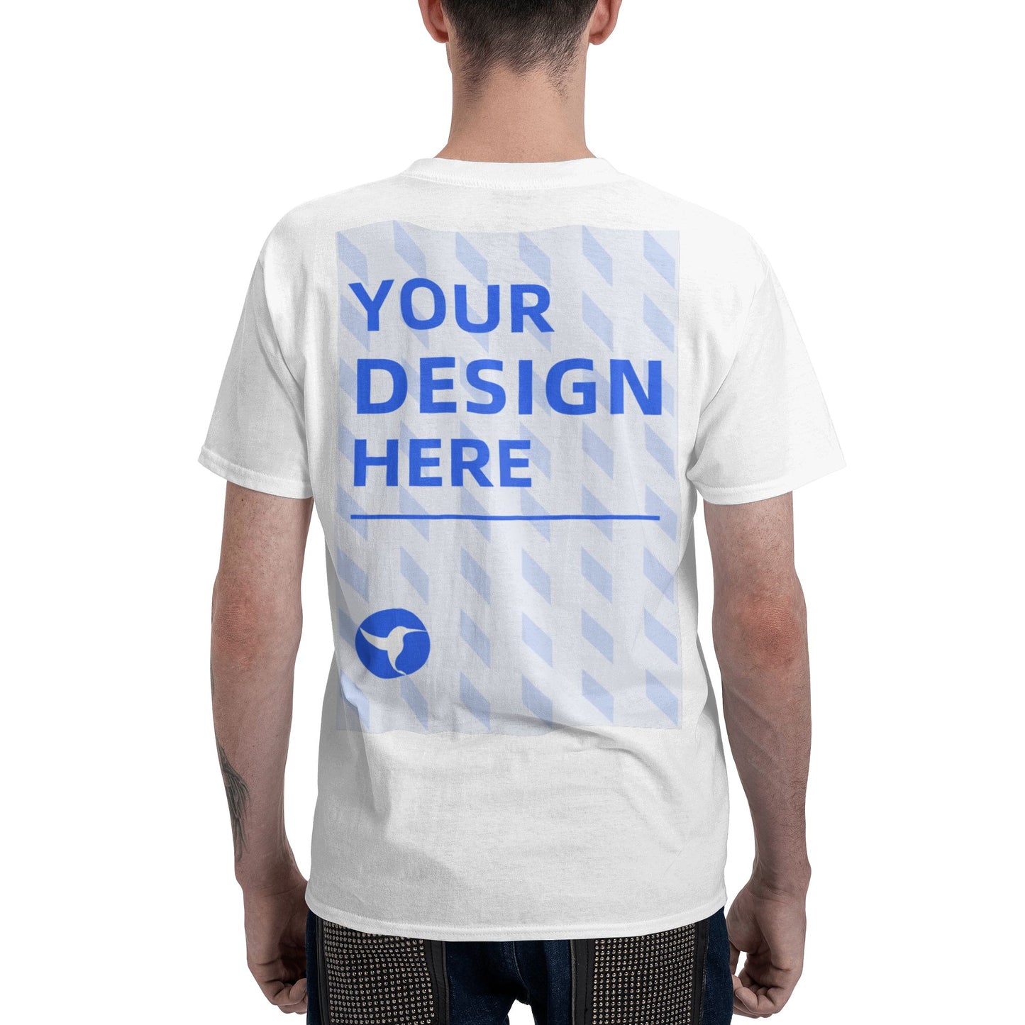 Custom Two-Sided T-Shirt with Your Graphic Text - Personalized Double Sided DTF Print
