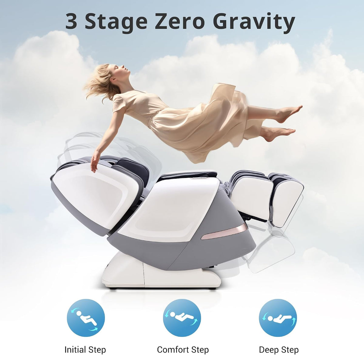 4D Massage Chair 4D+2D Dual Mechanism Zero Gravity with Heat