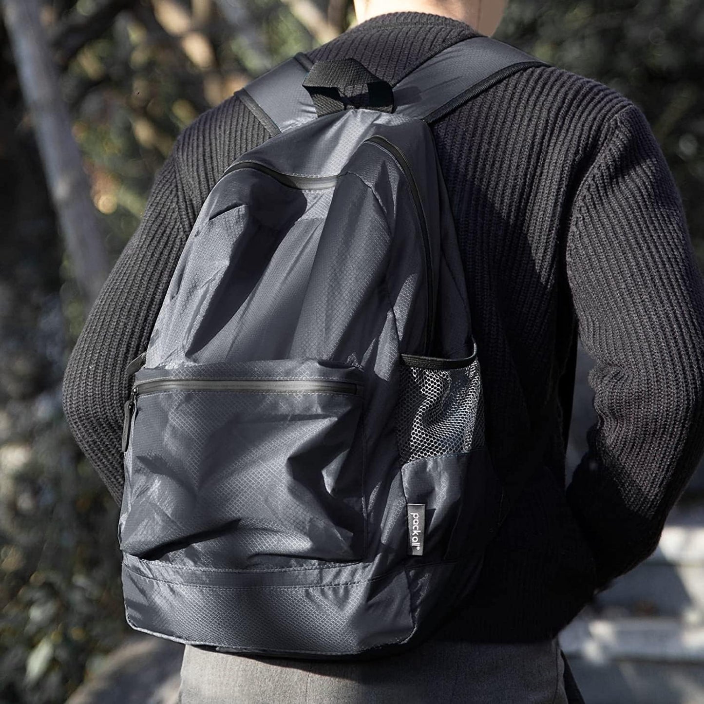 Custom Packable Backpack with Your Logo - Personalized Lightweight Foldable Daypack - Custom DTF Print Hiking & Travel Backpack