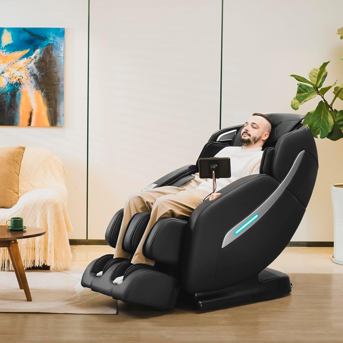 Massage Chair Full Body, Zero Gravity SL Track Heavy Duty Massage Recliner Chair with Heat, 12 Auto Modes for Home, M1612 Brown