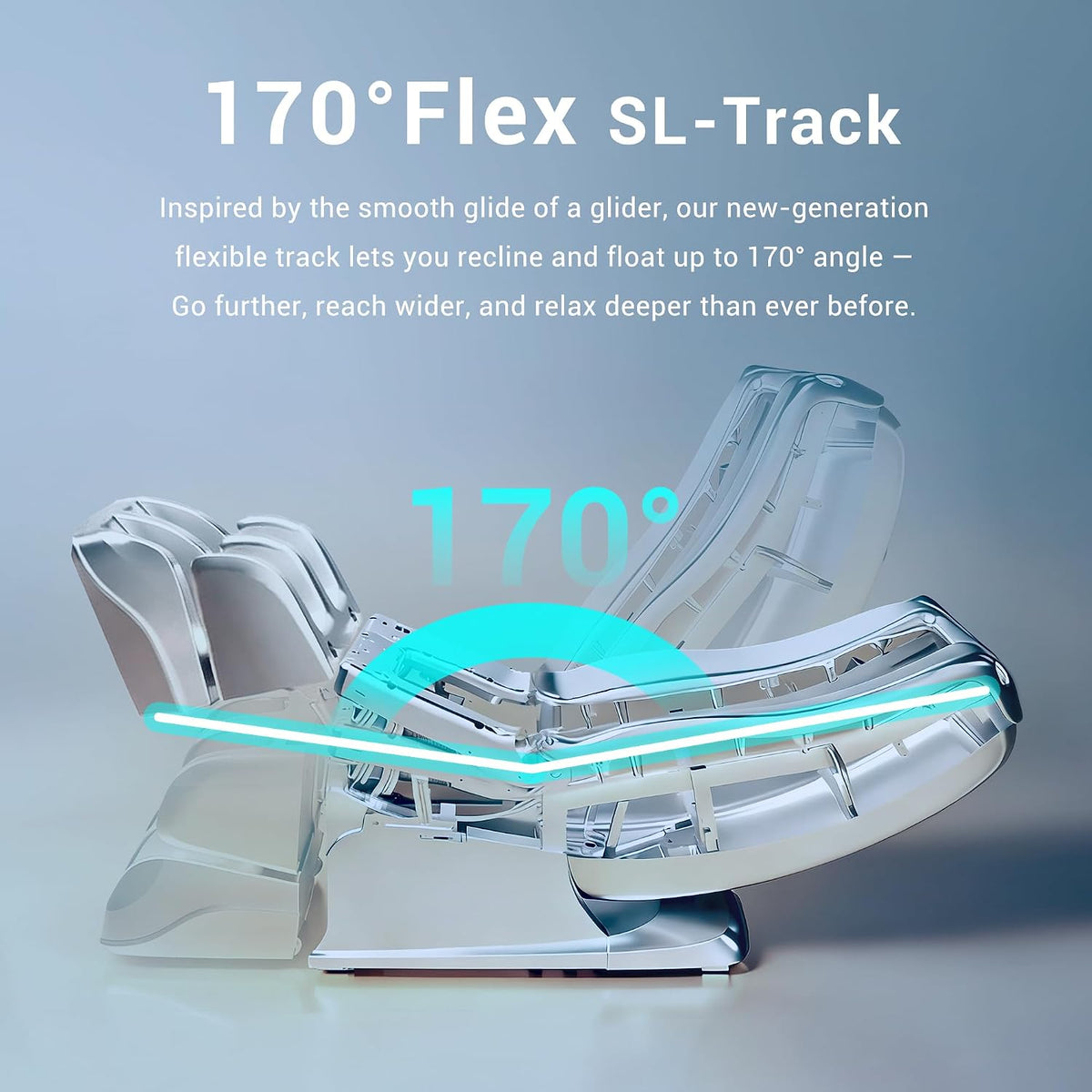 4D Massage Chair Full Body, 170° Flexible SL Track Shiatsu Massage Chairs with Zero Gravity, Bluetooth Speaker, Airbags & Heating, MC1650