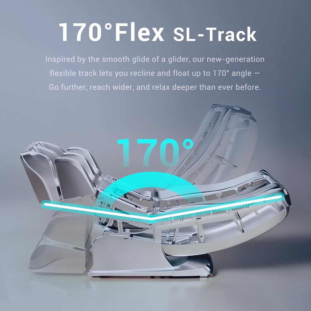 4D Massage Chair Full Body, 170° Flexible SL Track Shiatsu Massage Chairs with Zero Gravity, Bluetooth Speaker, Airbags & Heating, MC1650