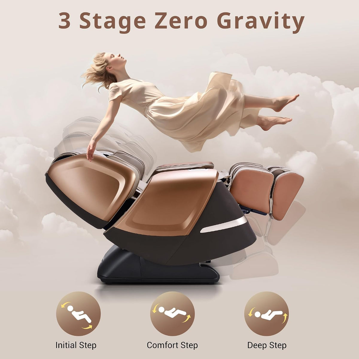 4D Massage Chair 4D+2D Dual Mechanism Zero Gravity with Heat