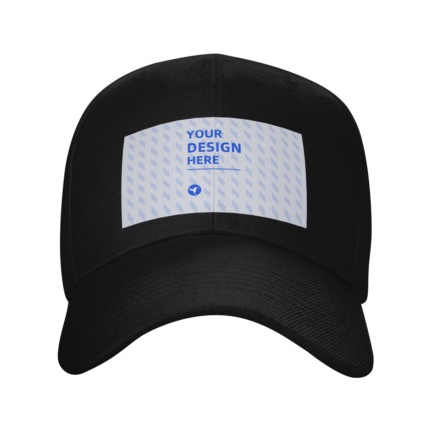 Custom Black Dad Hat with Your Logo - Personalized Curved Brim Baseball Cap - Custom DTF Print Graphic Cap for Men & Women
