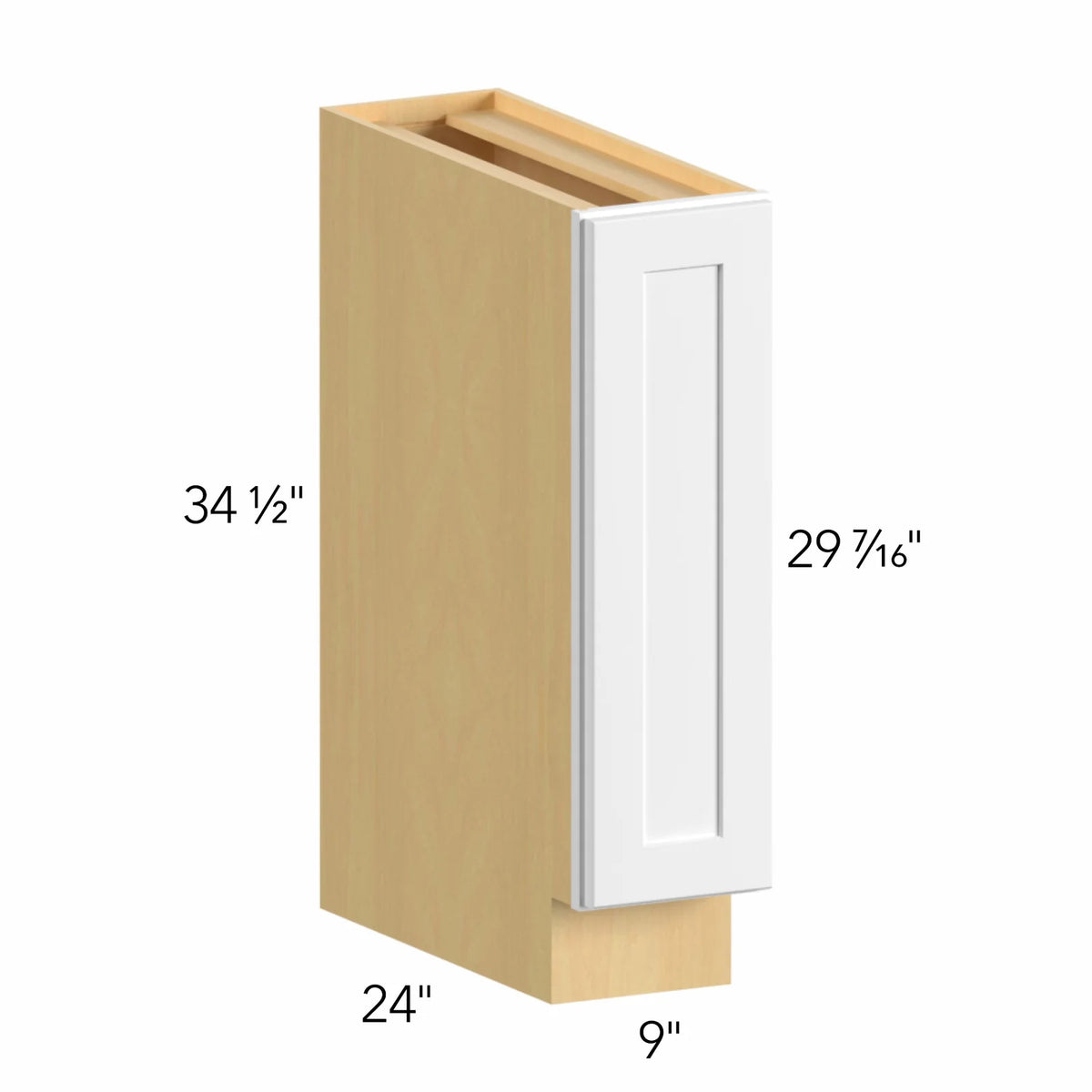 IGOU Allure Galaxy Frost 9"W Full Height Base Cabinet | IG B09FD