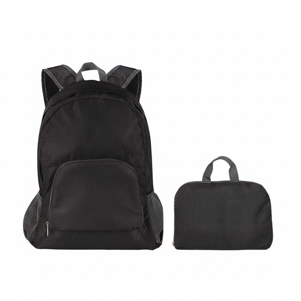 Custom Packable Backpack with Your Logo - Personalized Lightweight Foldable Daypack - Custom DTF Print Hiking & Travel Backpack
